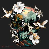 Wilderness Nature Lover Skull Beanie thumb 2