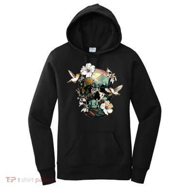 Wilderness Nature Lover Skull Women's Hoodie