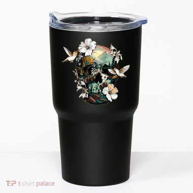 Wilderness Nature Lover Skull Tumbler