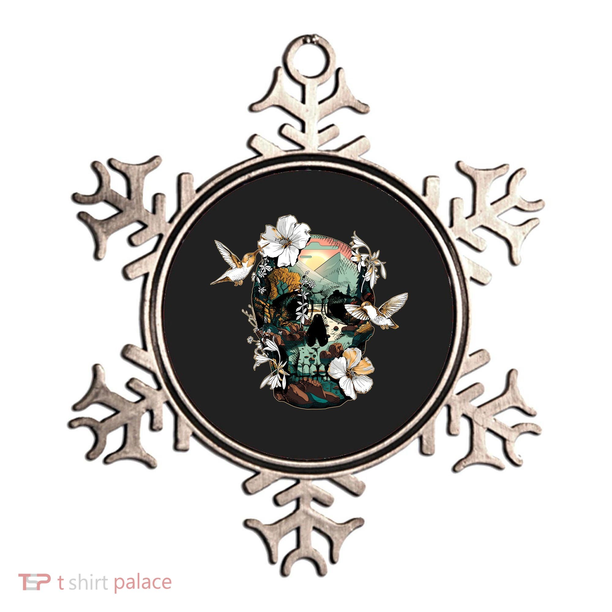 Wilderness Nature Lover Skull Ornament