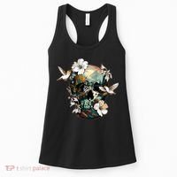 Wilderness Nature Lover Skull Women's Tank Top thumb 0