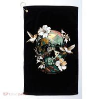 Wilderness Nature Lover Skull Golf Towel thumb 0
