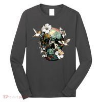 Wilderness Nature Lover Skull Long Sleeve Shirt thumb 0