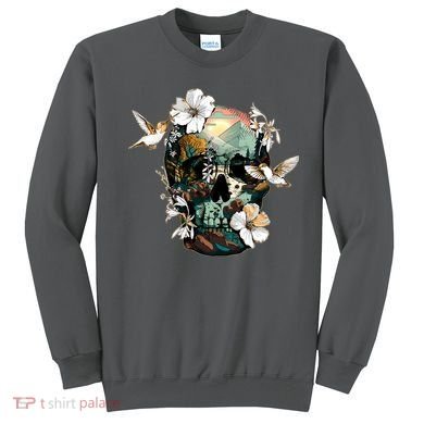 Wilderness Nature Lover Skull Sweatshirt
