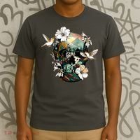 Wilderness Nature Lover Skull T-Shirt thumb 3
