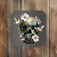 Wilderness Nature Lover Skull Coaster thumb 0