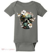 Wilderness Nature Lover Skull Baby Bodysuit thumb 0