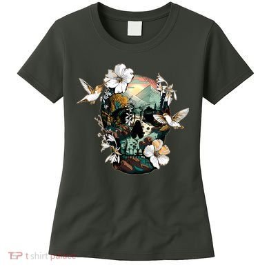 Wilderness Nature Lover Skull Women's T-Shirt
