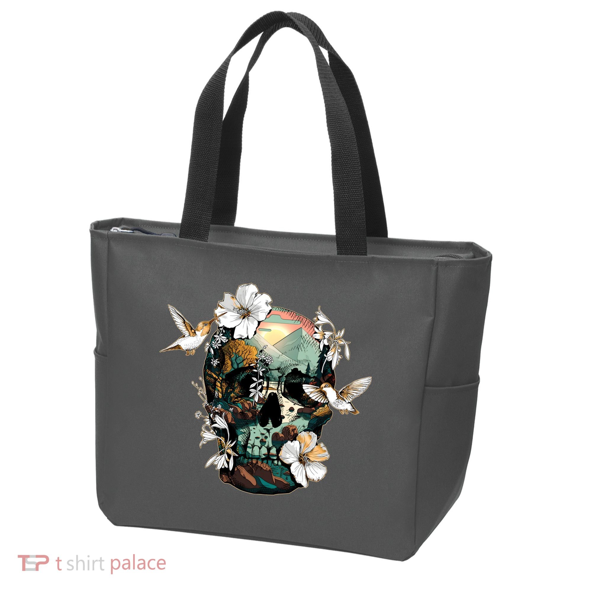 Wilderness Nature Lover Skull Tote Bag