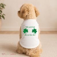 Who Needs Luck When You Have This Funny St Patrick's Day Doggie Tank thumb 2
