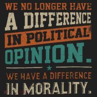 We No Longer Have A Difference In Political Opinion Morality Hat thumb 2