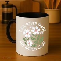 White Never Made Any Nation Great Resist Protest Women Coffee Mug thumb 4