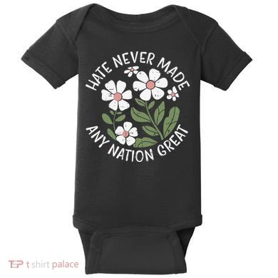 White Never Made Any Nation Great Resist Protest Women Baby Bodysuit
