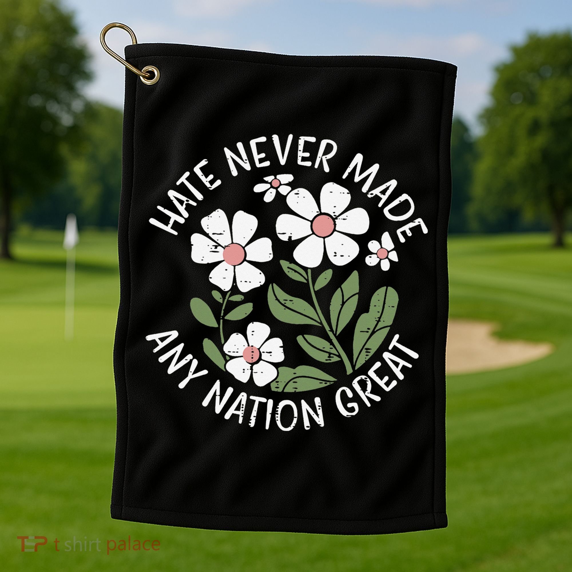 White Never Made Any Nation Great Resist Protest Women Golf Towel