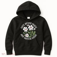 White Never Made Any Nation Great Resist Protest Women Kids Hoodie thumb 0