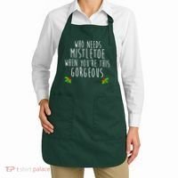 Who Need Mistletoe When You're This Gorgeous Apron thumb 2