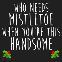 Who Need Mistletoe When You're This Handsome Golf Towel thumb 3