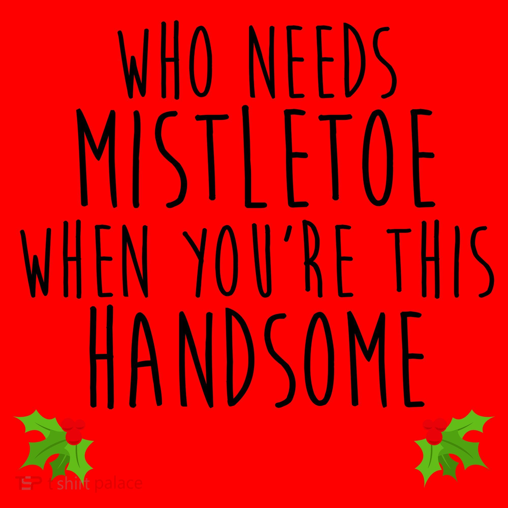 Who Need Mistletoe When You're This Handsome Santa Hat