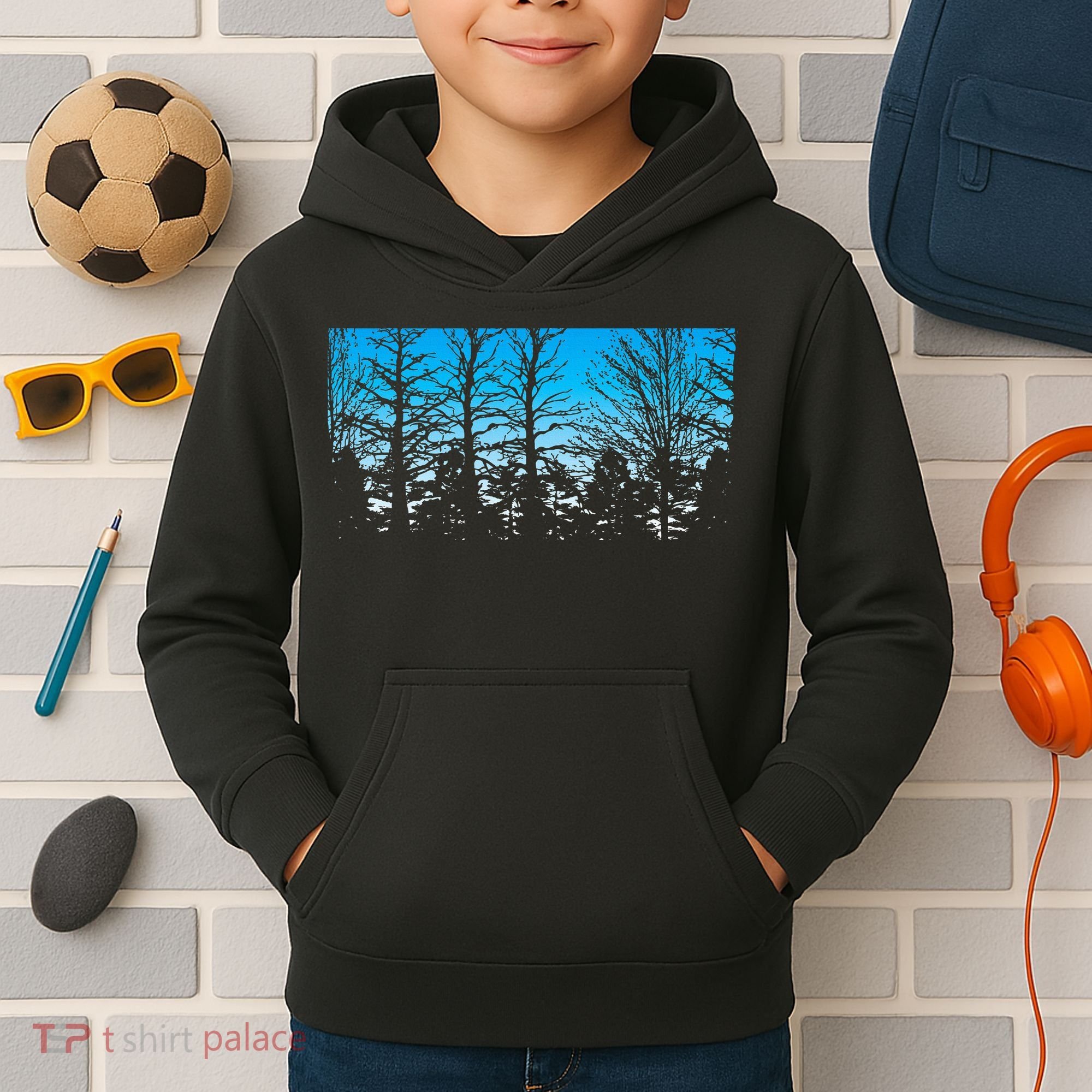 Wildlife Nature Outdoor Forest Trees Nature Kids Hoodie