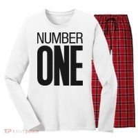 Wham Number One Women's Long Sleeve Flannel Pajama Set  thumb 0