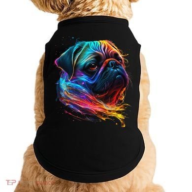 Wo Neon Pug Doggie Tank