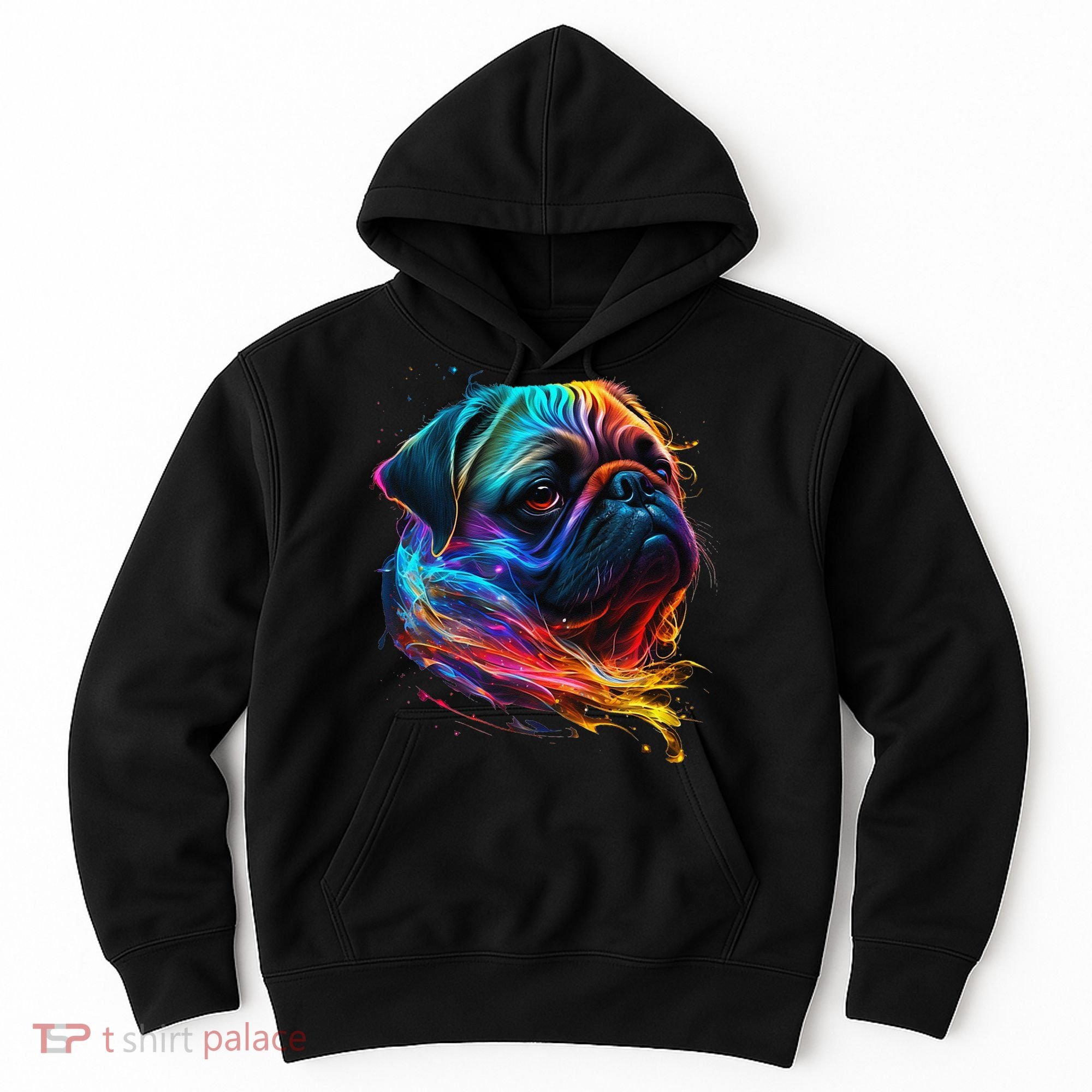 Wo Neon Pug Hoodie