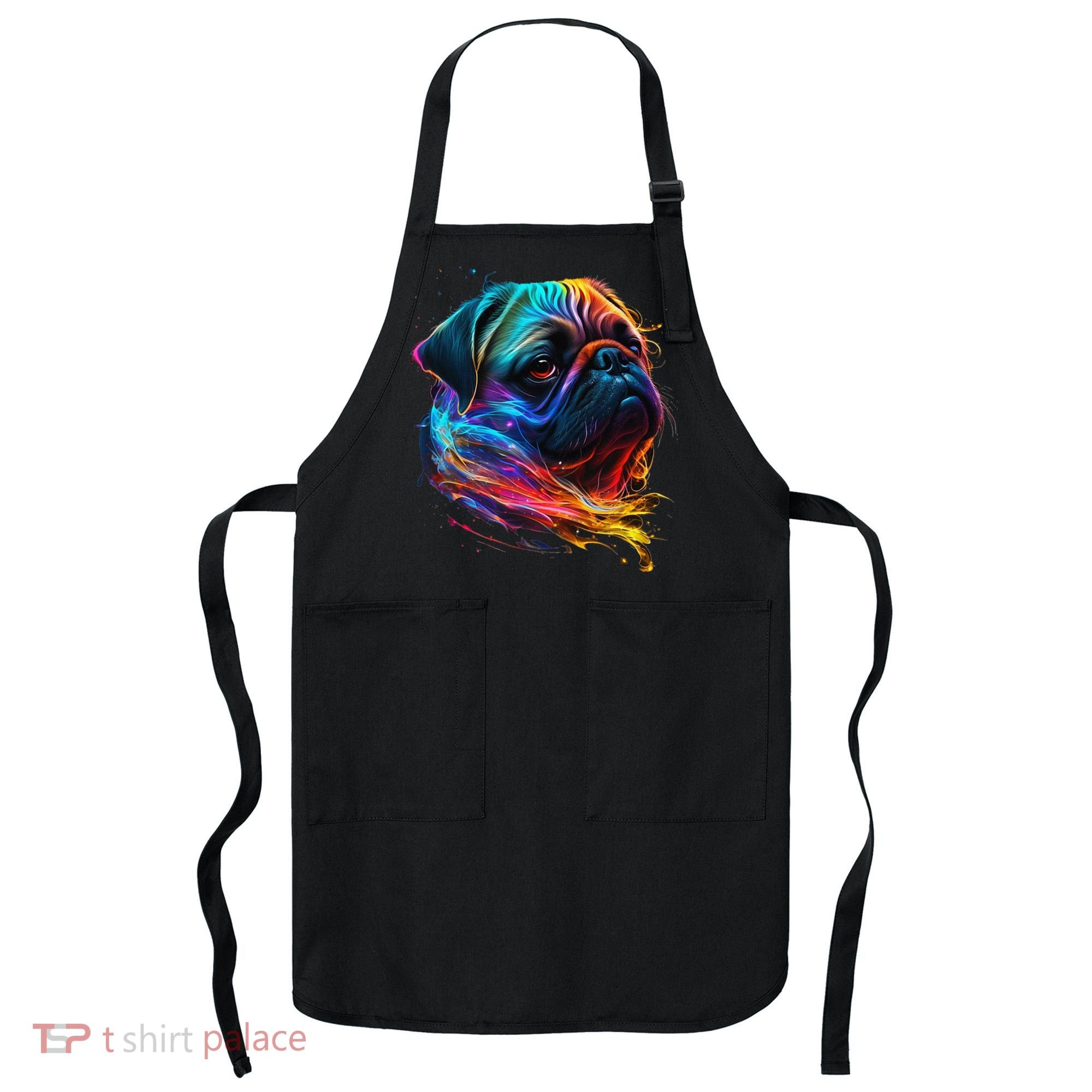 Wo Neon Pug Apron