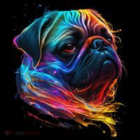 Wo Neon Pug Bucket Hat thumb 4