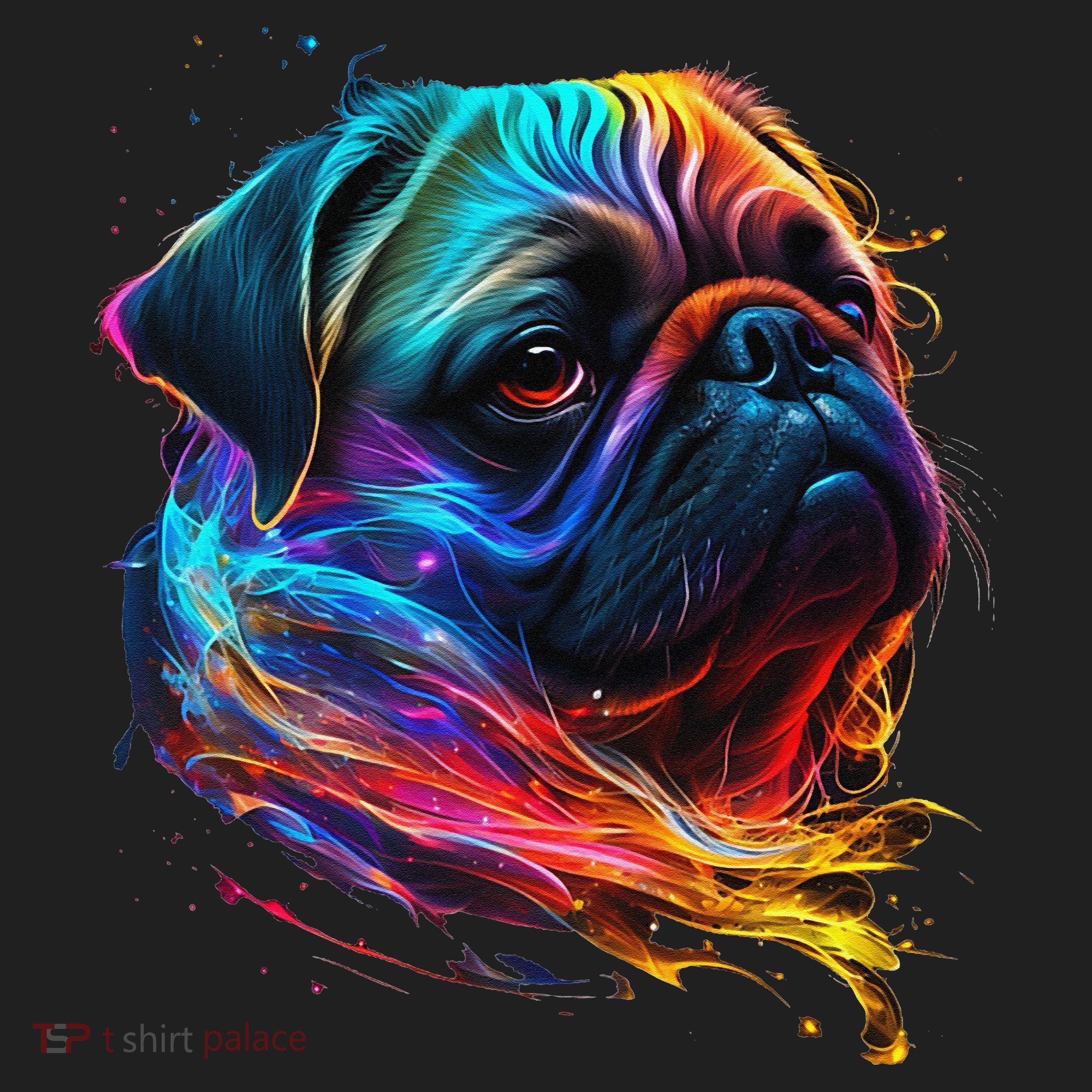 Wo Neon Pug Beanie