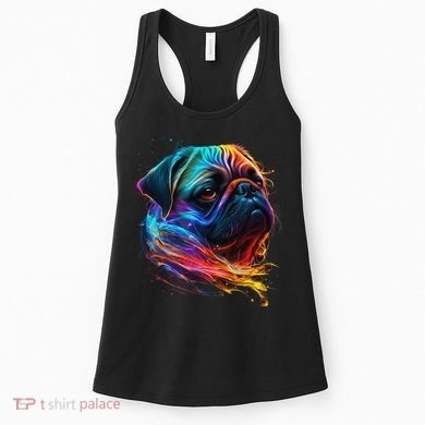 Wo Neon Pug Women's Tank Top