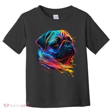 Wo Neon Pug Toddler T-Shirt