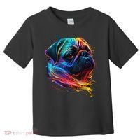 Wo Neon Pug Toddler T-Shirt thumb 0