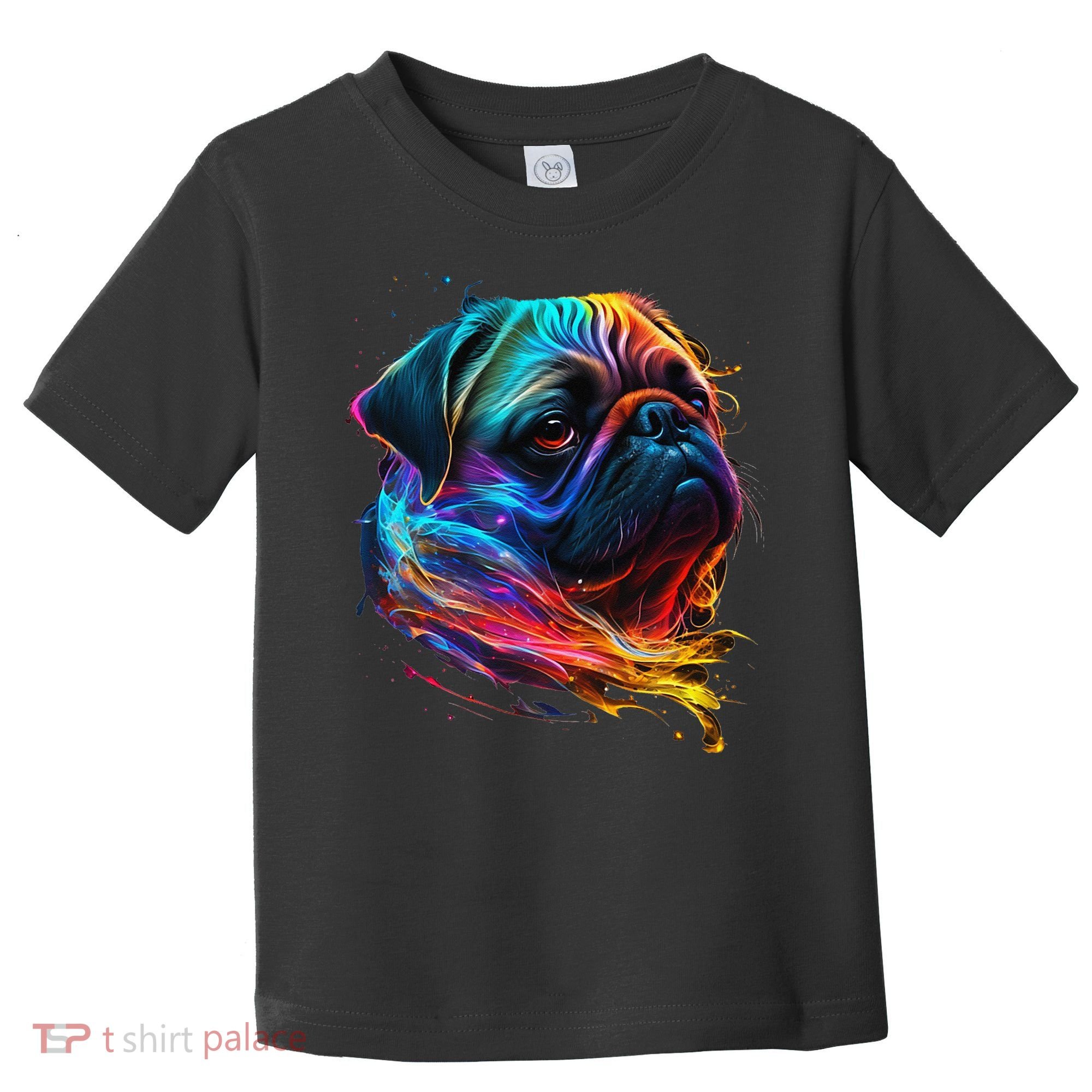 Wo Neon Pug Toddler T-Shirt