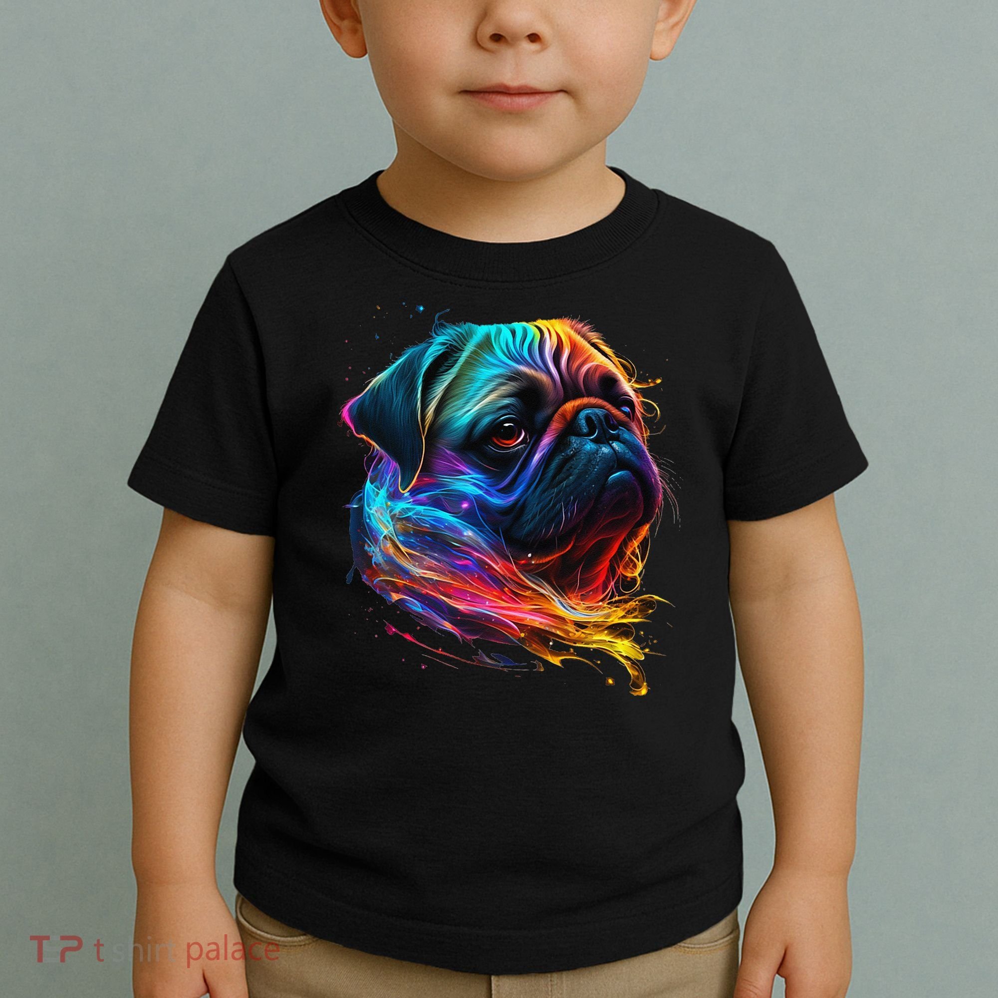 Wo Neon Pug Toddler T-Shirt
