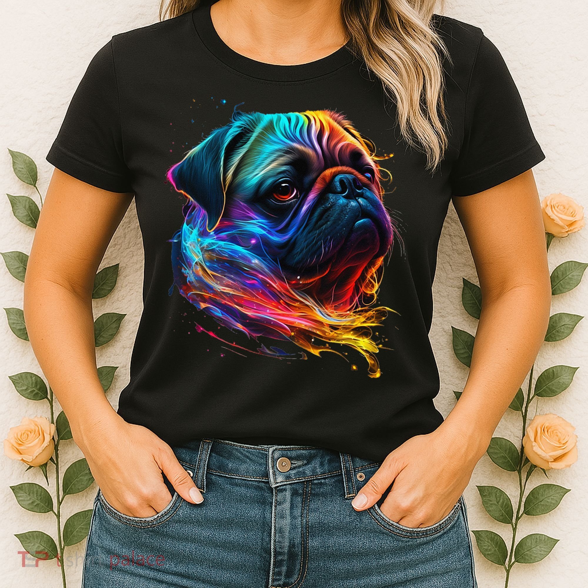 Wo Neon Pug Women's T-Shirt