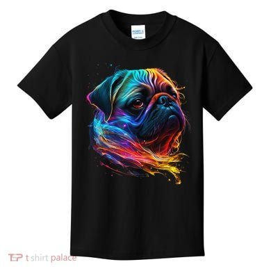Wo Neon Pug Kids T-Shirt