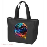 Wo Neon Pug Tote Bag thumb 3