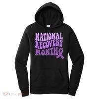 Warrior National Recovery Month Addiction Recovery Awareness Women's Hoodie thumb 0