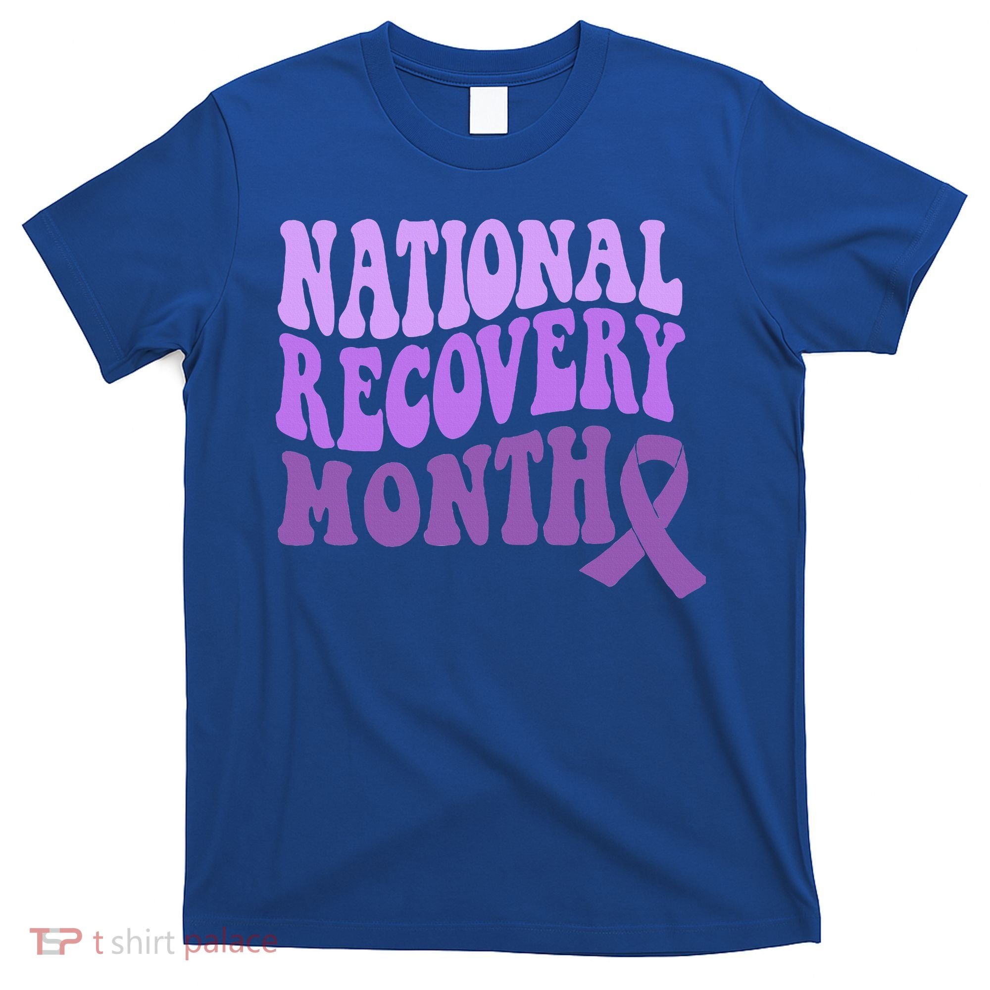 Warrior National Recovery Month Addiction Recovery Awareness T-Shirt