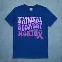 Warrior National Recovery Month Addiction Recovery Awareness T-Shirt thumb 5