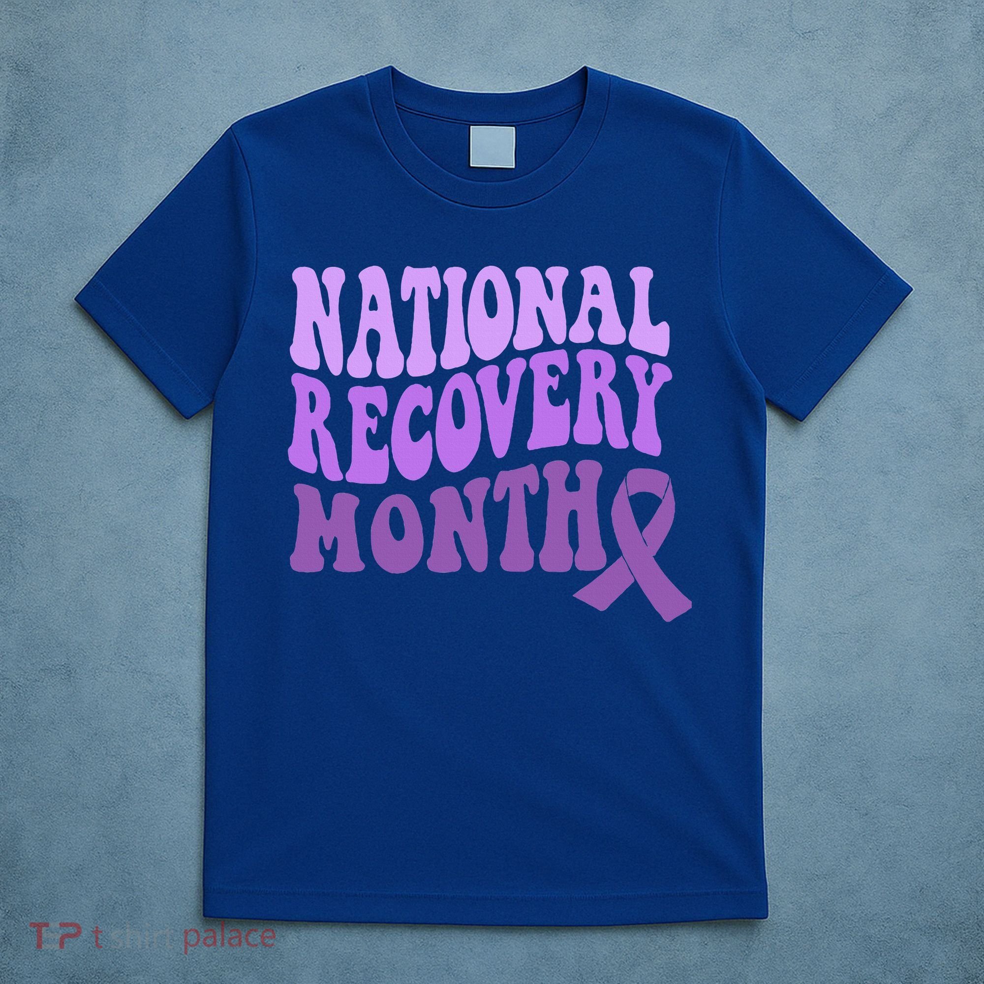 Warrior National Recovery Month Addiction Recovery Awareness T-Shirt