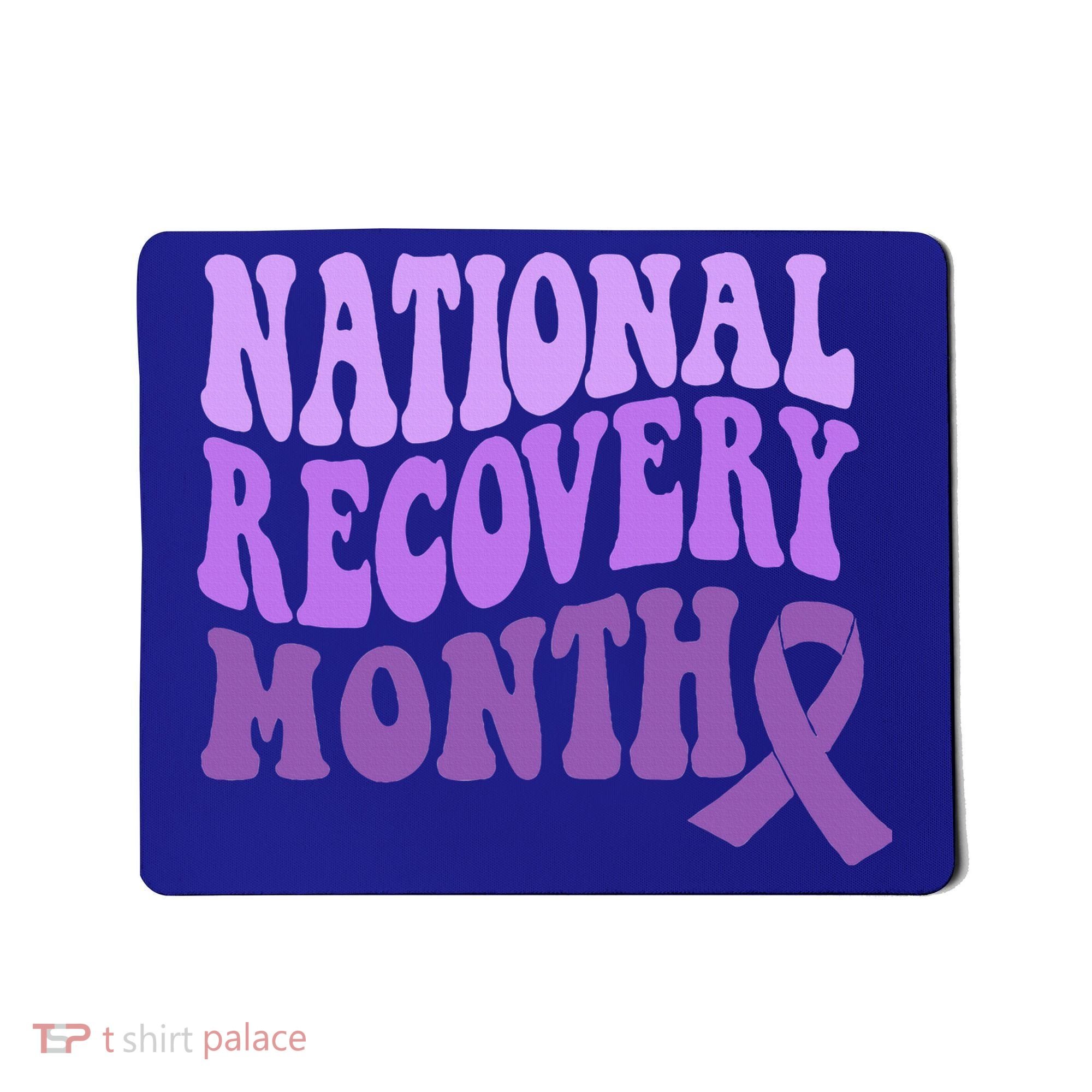 Warrior National Recovery Month Addiction Recovery Awareness Mousepad