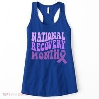 Warrior National Recovery Month Addiction Recovery Awareness Women's Tank Top thumb 0