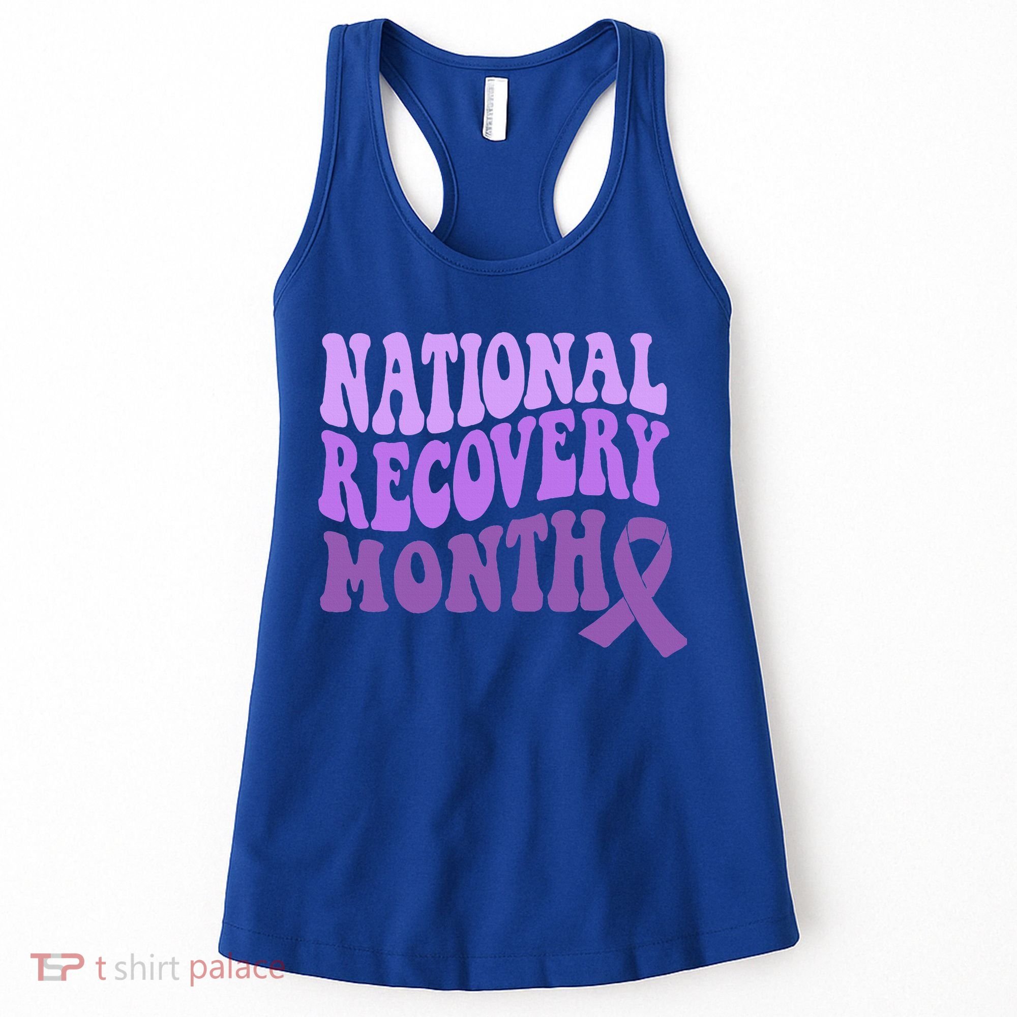 Warrior National Recovery Month Addiction Recovery Awareness Women's Tank Top