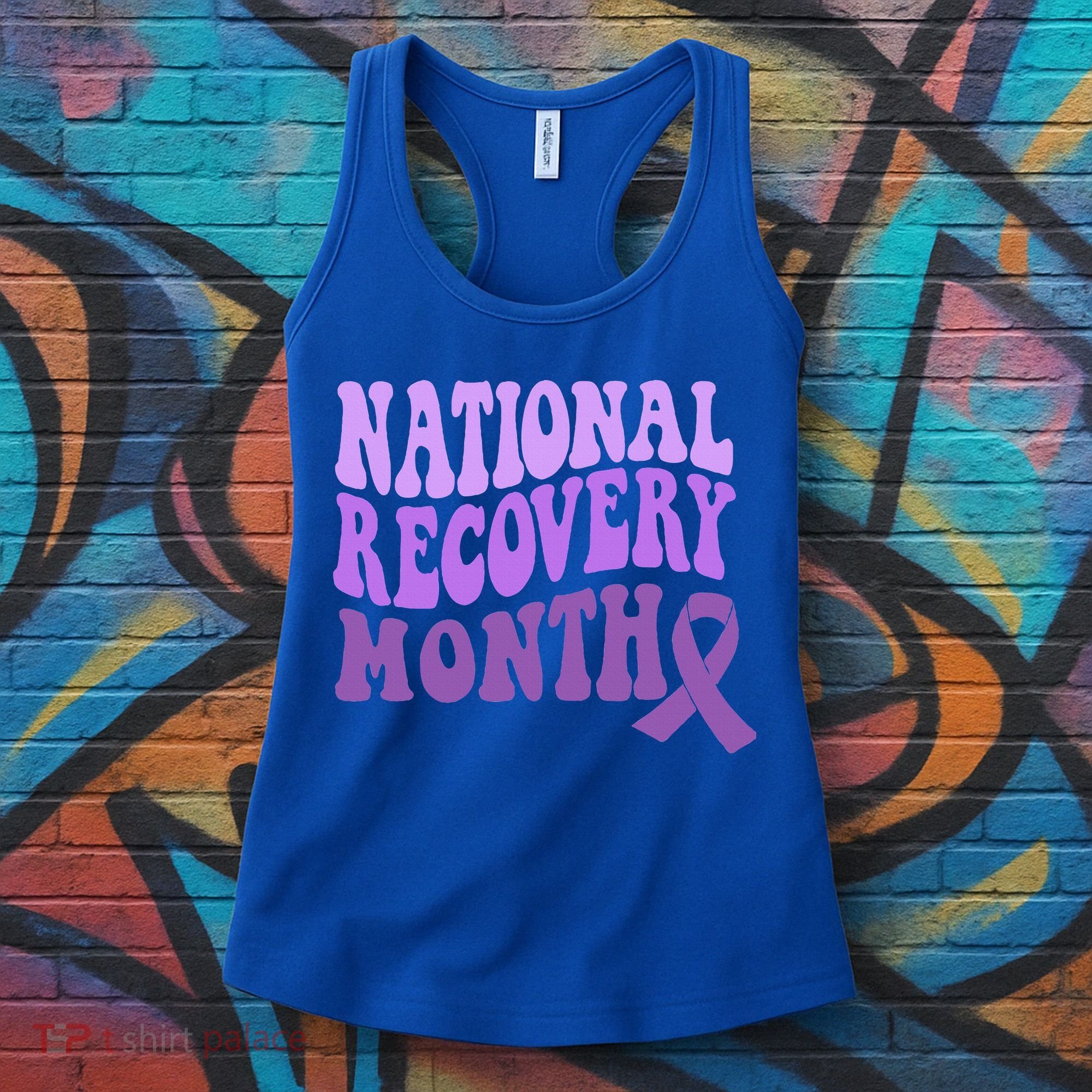 Warrior National Recovery Month Addiction Recovery Awareness Women's Tank Top