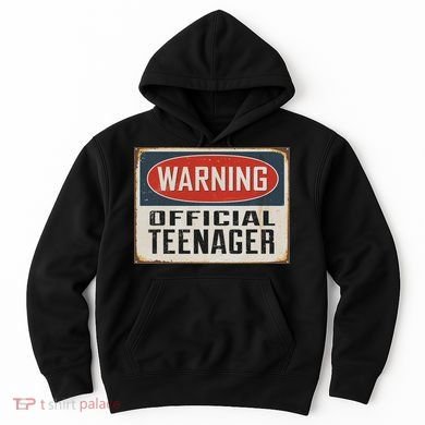 Warning Nager Rustic Vintage 13th Birthday Hoodie
