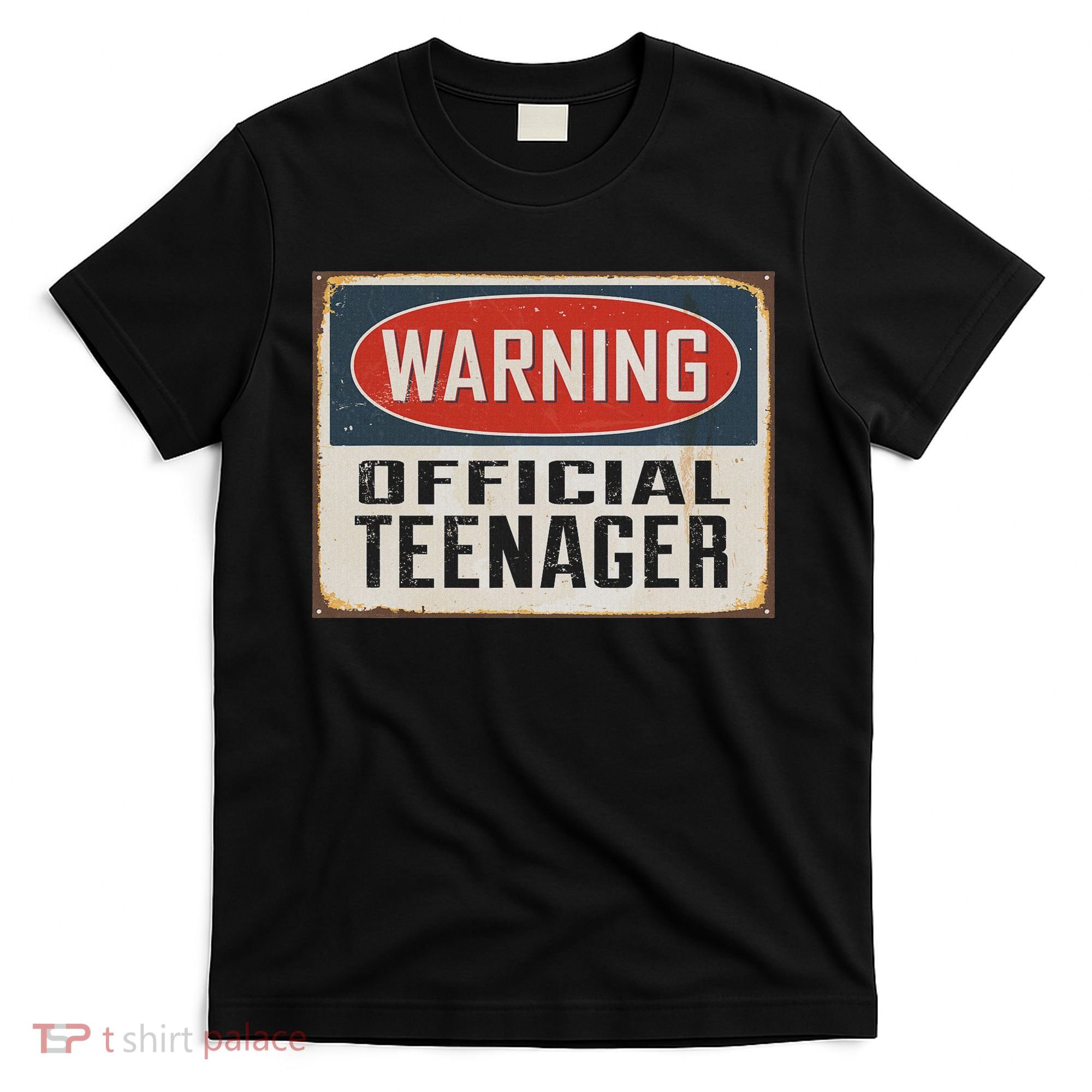 Warning Nager Rustic Vintage 13th Birthday T-Shirt