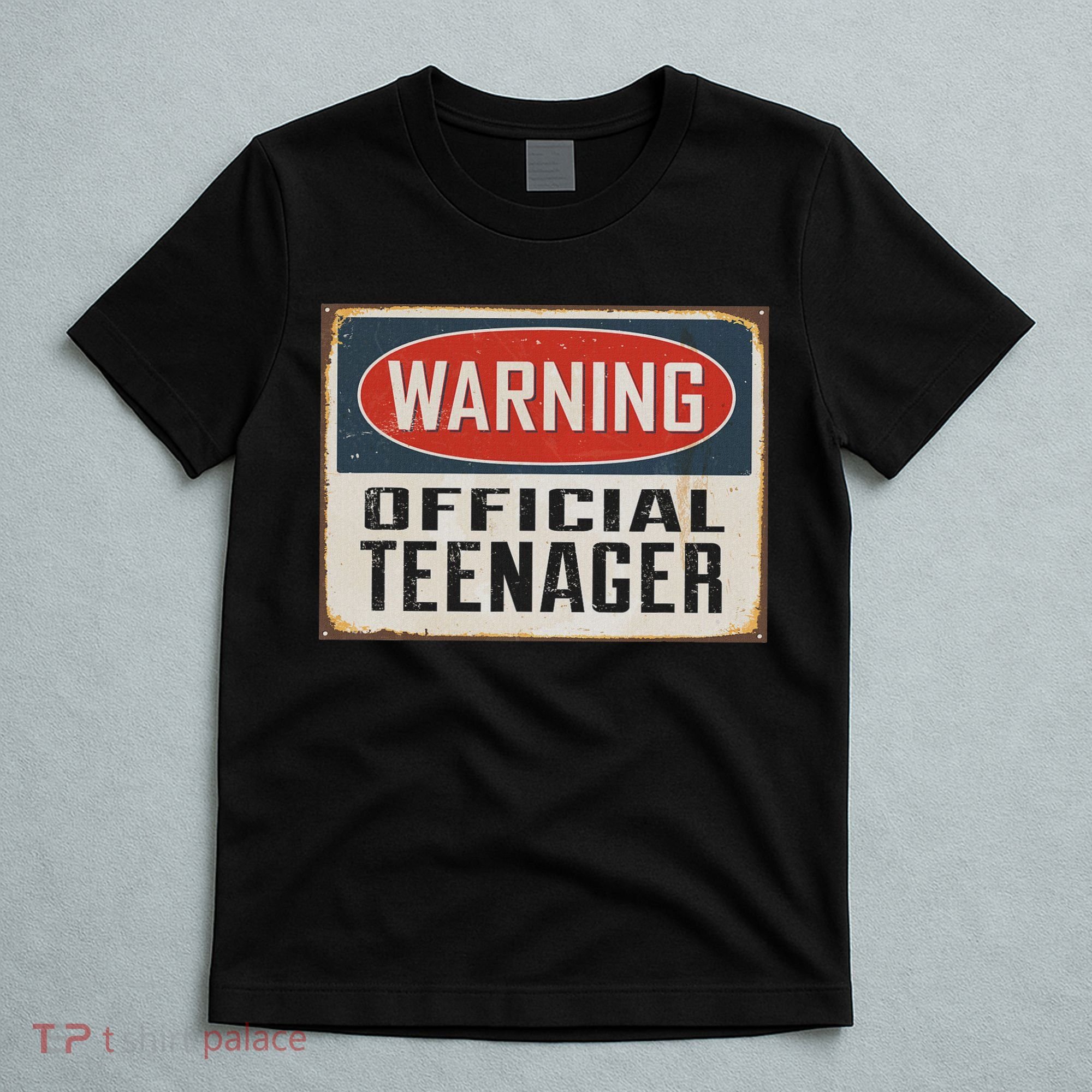 Warning Nager Rustic Vintage 13th Birthday T-Shirt