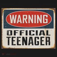 Warning Nager Rustic Vintage 13th Birthday T-Shirt thumb 7
