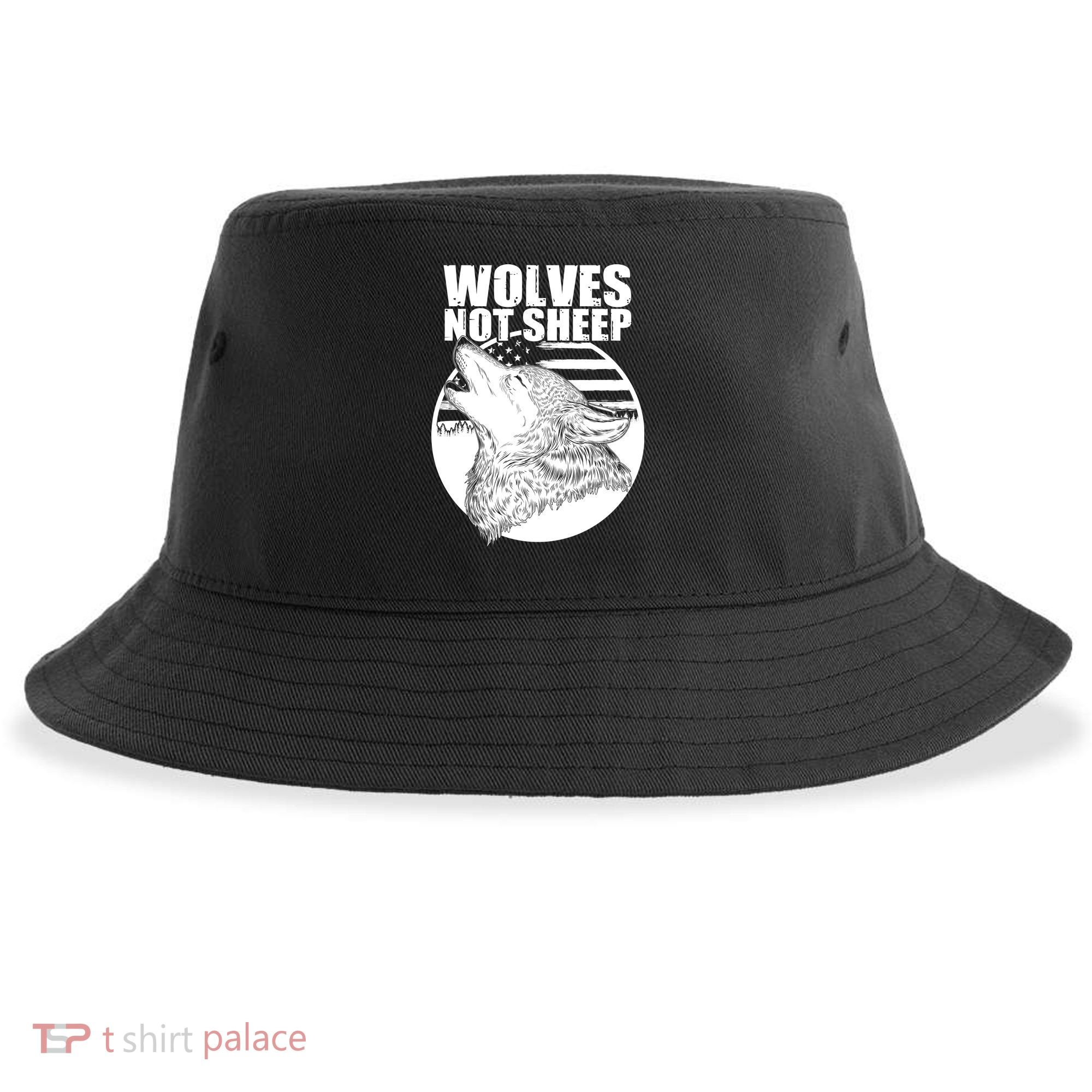 Wolves Not Sheep Sustainable Bucket Hat
